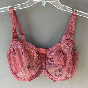 Soma Sensuous Lace Unlined Sheer Underwire Bra Size 34DDD